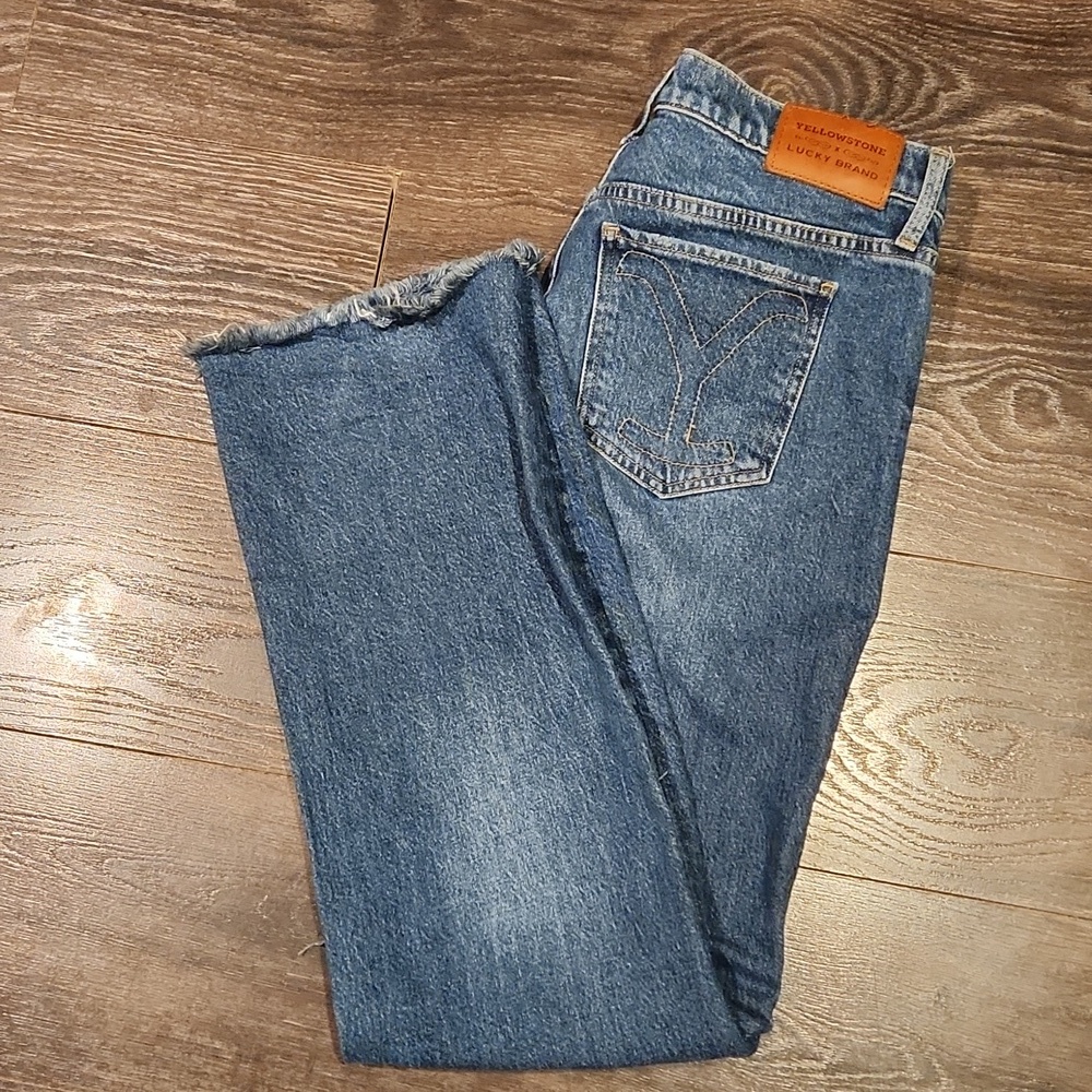 ❤️ LUCKY BRAND × YELLOWSTONE EASY RIDER BOOTCUT PATCHWORK JEANS, 8 (29) - Picture 16 of 16